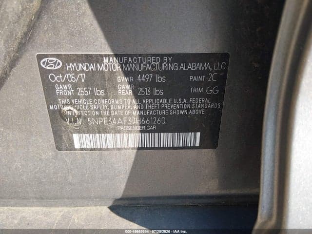 2018 HYUNDAI SONATA SEL 9