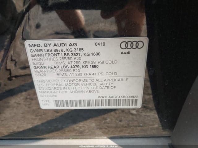 2019 AUDI E-TRON PREMIUM PLUS 9