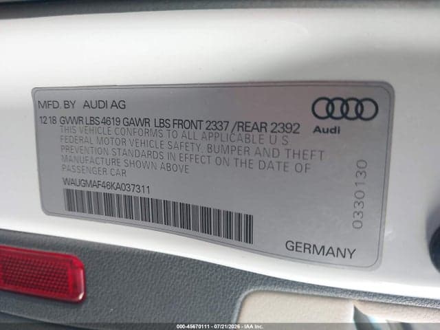 2019 AUDI A4 40 PREMIUM 9