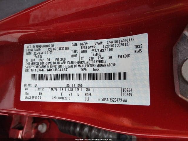 2019 FORD RANGER XLT 9