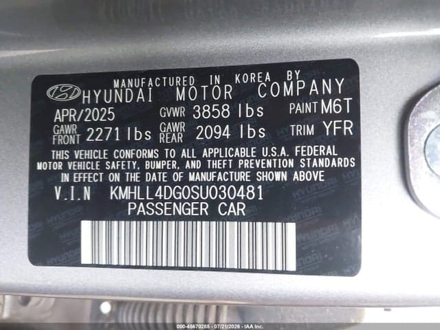 2025 HYUNDAI ELANTRA SE 9