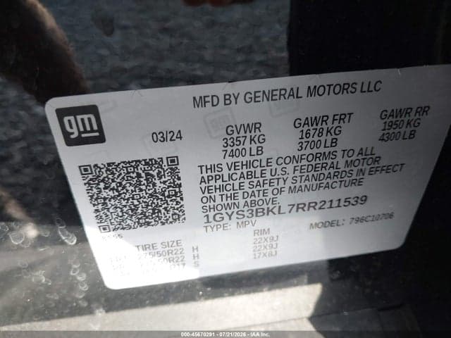 2024 CADILLAC ESCALADE 2WD PREMIUM LUXURY 9