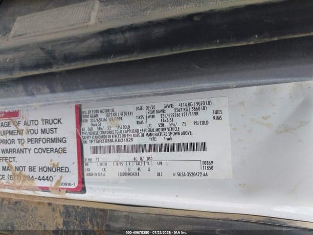 2020 FORD TRANSIT-250 CARGO VAN 9