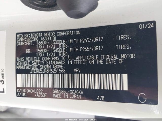 2024 TOYOTA 4RUNNER TRD OFF ROAD PREMIUM 9