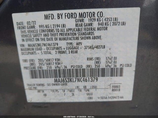 2022 FORD ECOSPORT TITANIUM 9