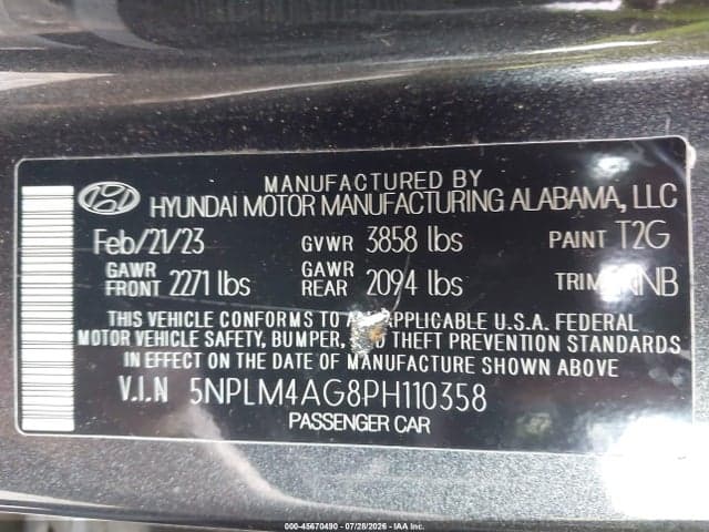 2023 HYUNDAI ELANTRA SEL 9