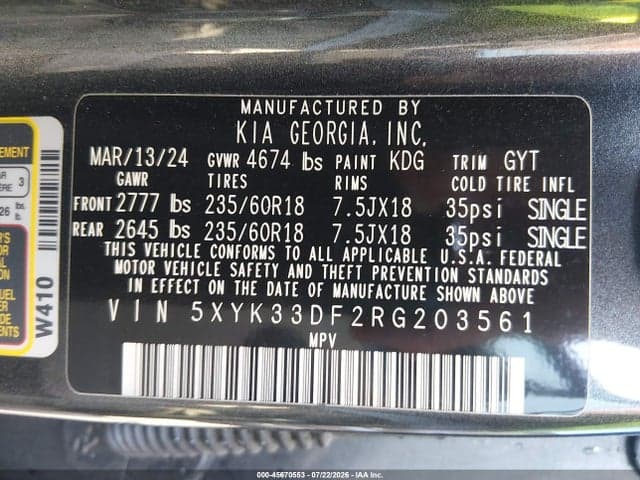 2024 KIA SPORTAGE EX 9