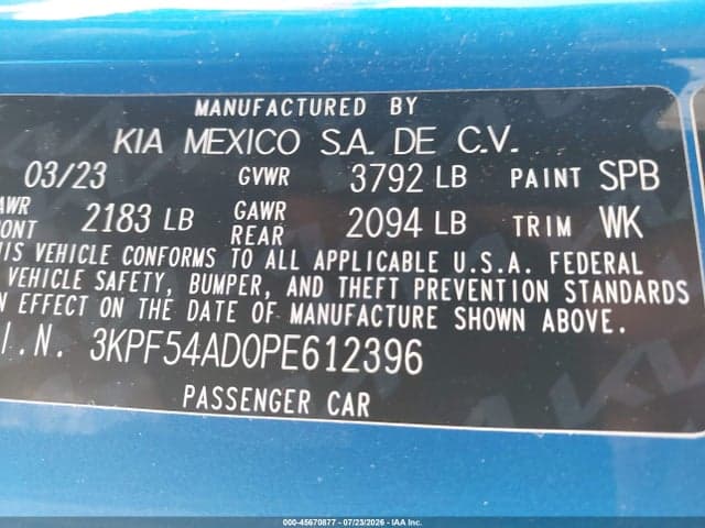 2023 KIA FORTE GT-LINE 9