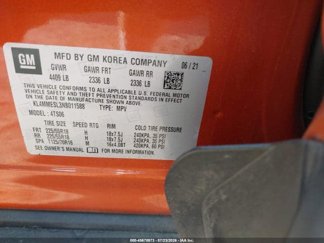 2022 BUICK ENCORE GX AWD SELECT 9