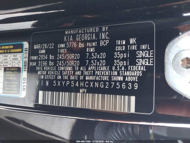 2022 KIA TELLURIDE SX 9