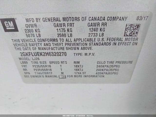 2017 GMC TERRAIN SLT 9
