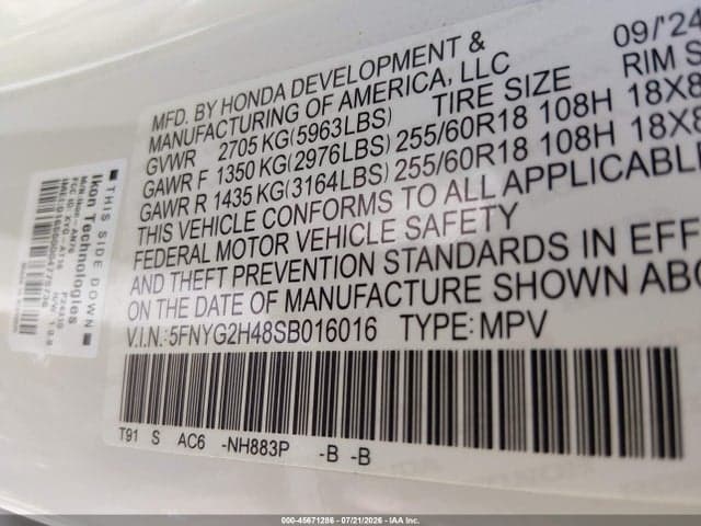 2025 HONDA PILOT EX-L 9