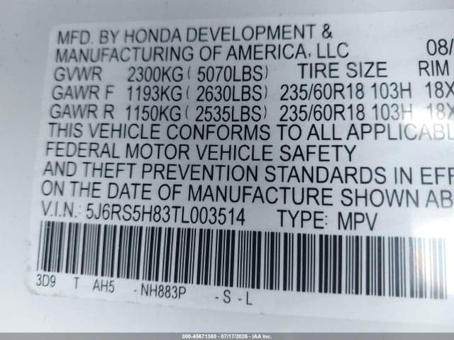 2026 HONDA CR-V HYBRID 2WD SPORT-L 9