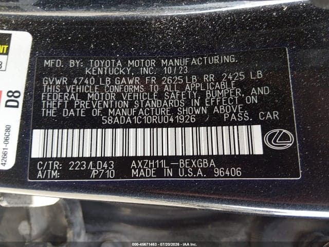 2024 LEXUS ES 300H 9