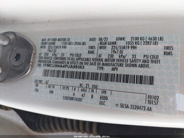 2023 FORD ESCAPE ST-LINE SELECT 9