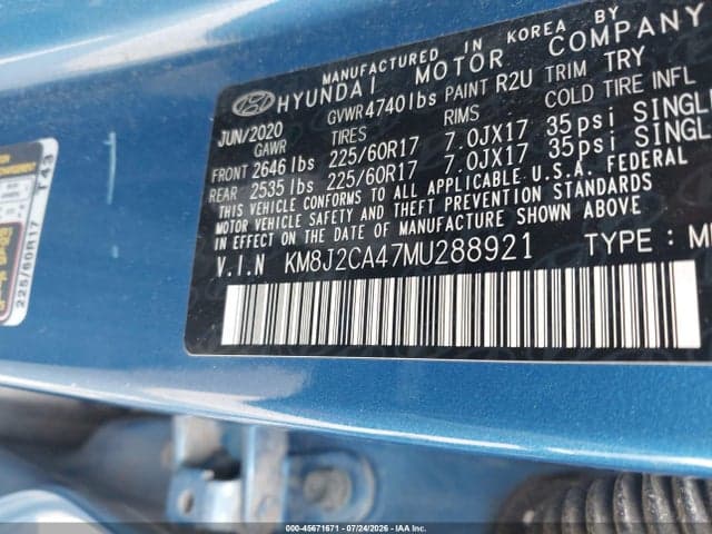 2021 HYUNDAI TUCSON SE 9