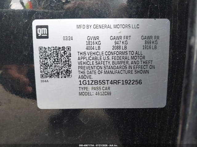 2024 CHEVROLET MALIBU FWD LS 9