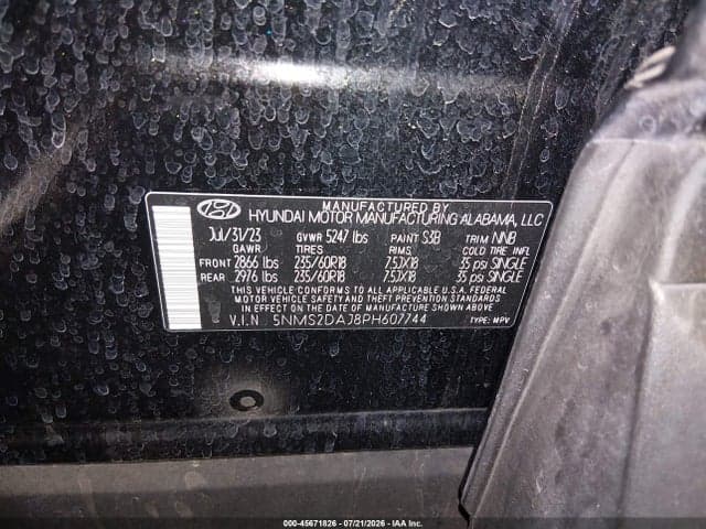 2023 HYUNDAI SANTA FE SEL 9