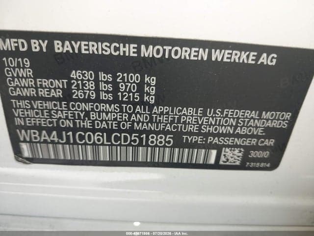 2020 BMW 430I GRAN COUPE 9