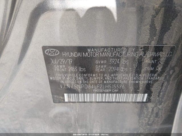 2020 HYUNDAI ELANTRA SEL 9