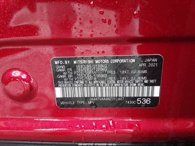 2022 MITSUBISHI ECLIPSE CROSS LE S-AWC 9