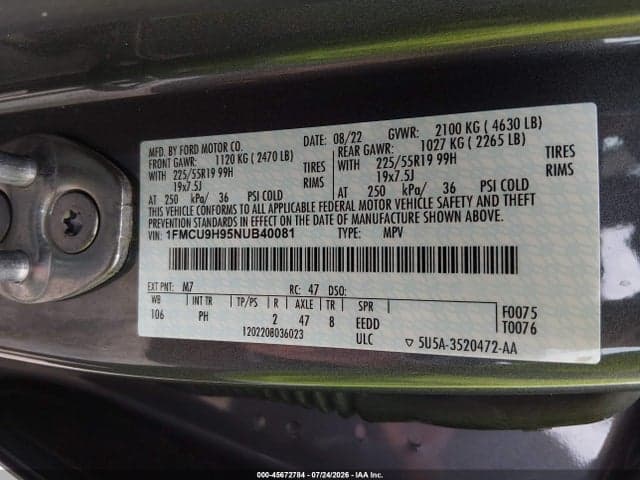 2022 FORD ESCAPE SEL 9