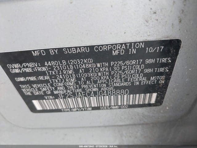 2018 SUBARU FORESTER 2.5I PREMIUM 9