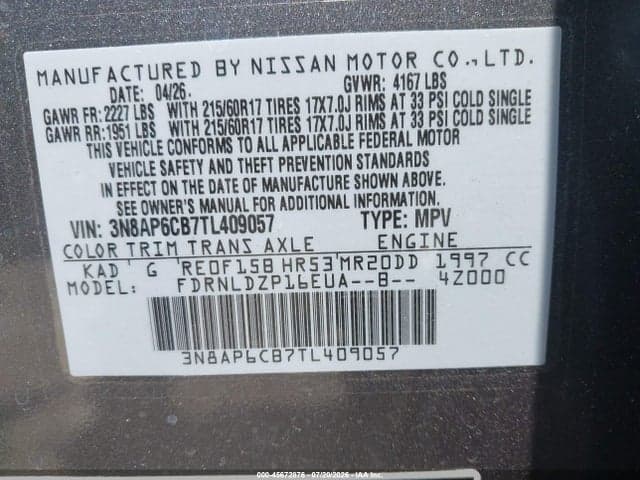 2026 NISSAN KICKS SV 9