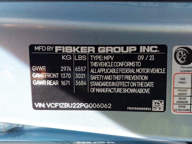 2023 FISKER OCEAN ONE 9