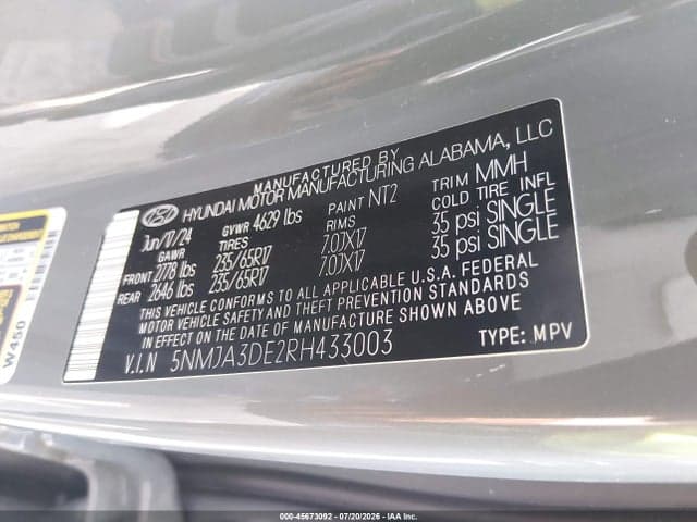 2024 HYUNDAI TUCSON SE 9