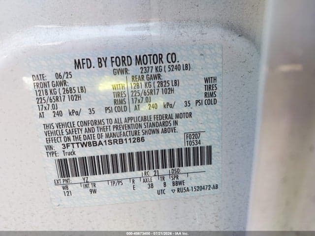 2025 FORD MAVERICK XL 9