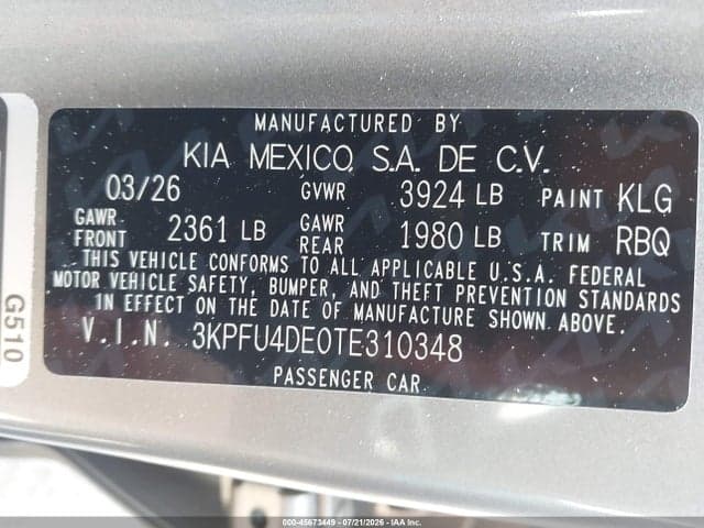 2026 KIA K4 EX 9