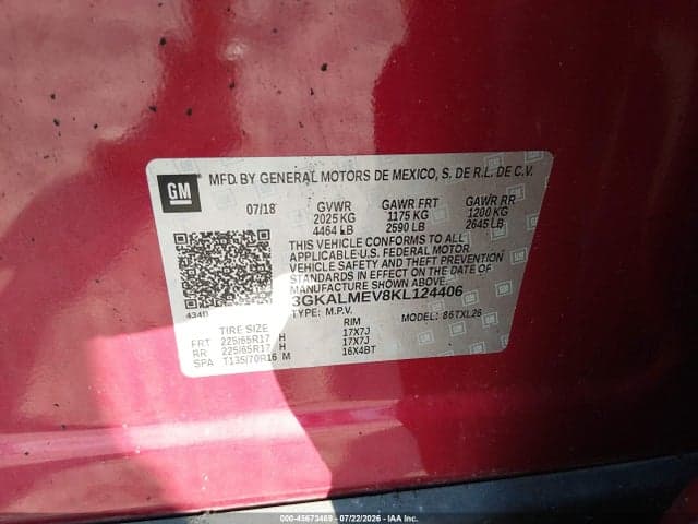 2019 GMC TERRAIN SLE 9