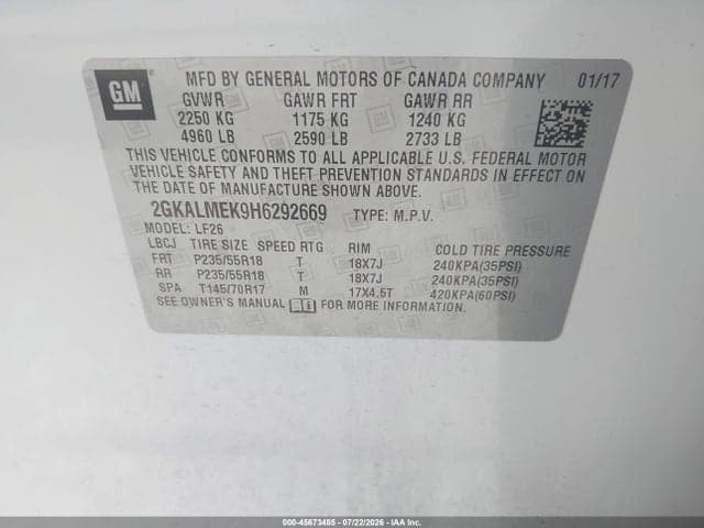 2017 GMC TERRAIN SLE-1 9