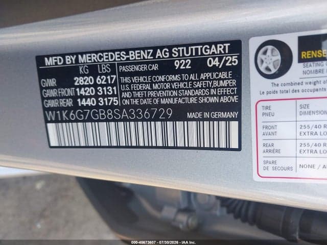 2025 MERCEDES-BENZ S 580 4MATIC 9