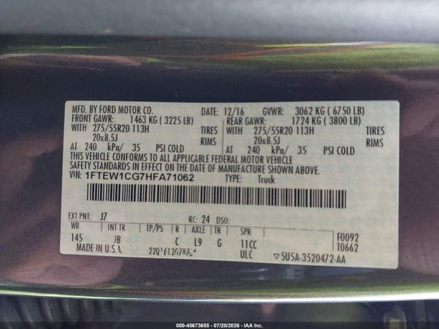 2017 FORD F-150 XLT 9