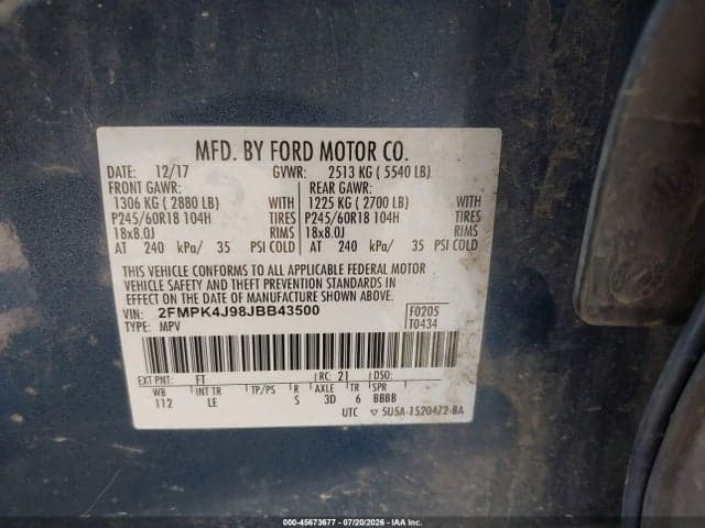 2018 FORD EDGE SEL 9