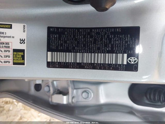 2026 TOYOTA COROLLA LE 9