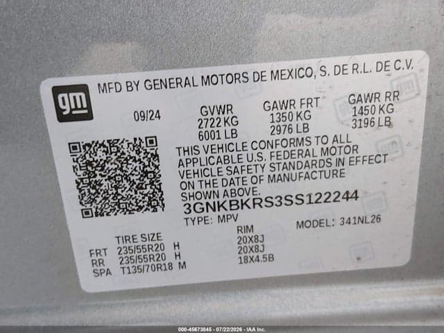 2025 CHEVROLET BLAZER AWD RS 9