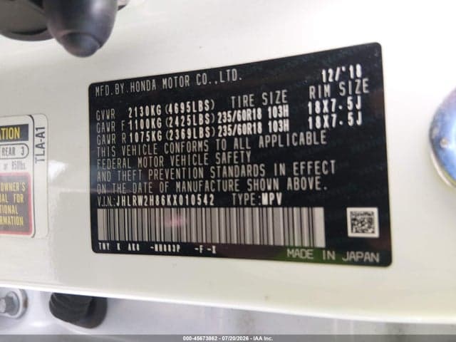 2019 HONDA CR-V EX-L 9