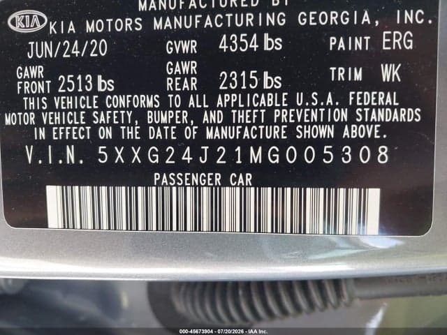 2021 KIA K5 LX 9