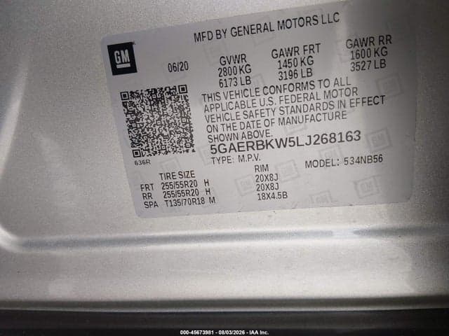 2020 BUICK ENCLAVE FWD ESSENCE 9