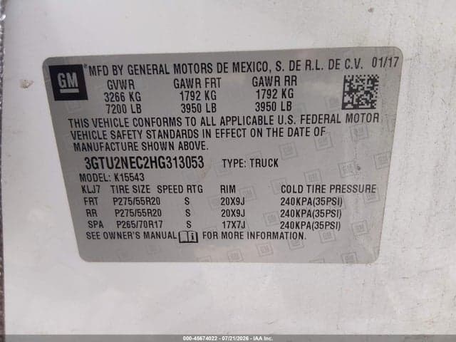 2017 GMC SIERRA 1500 SLT 9