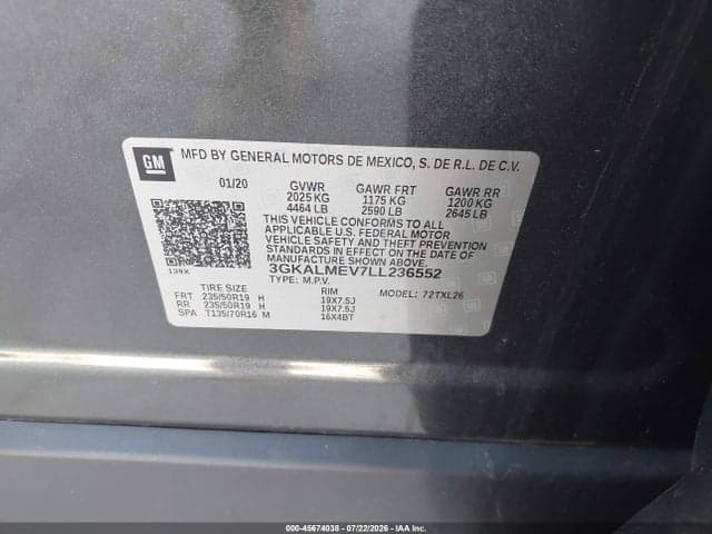 2020 GMC TERRAIN FWD SLE 9