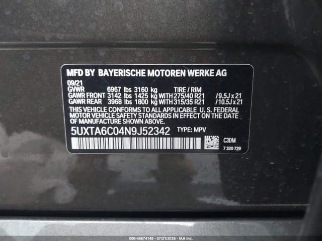 2022 BMW X5 PHEV XDRIVE45E 9