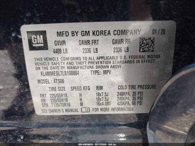 2020 BUICK ENCORE GX AWD SELECT 9