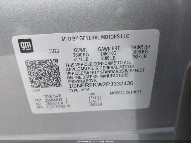 2023 CHEVROLET TRAVERSE FWD LS 9
