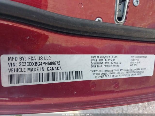 2023 DODGE CHARGER SXT 9