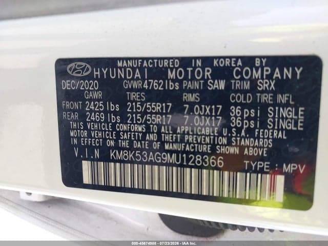 2021 HYUNDAI KONA ELECTRIC ULTIMATE 9