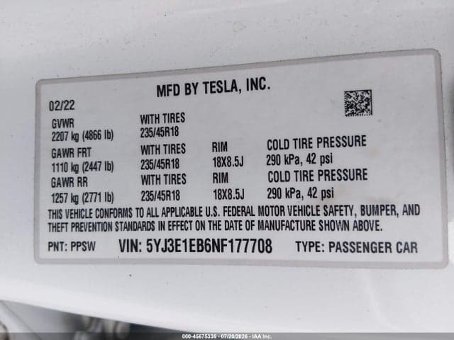 2022 TESLA MODEL 3 LONG RANGE DUAL MOTOR ALL-WHEEL DRIVE 9